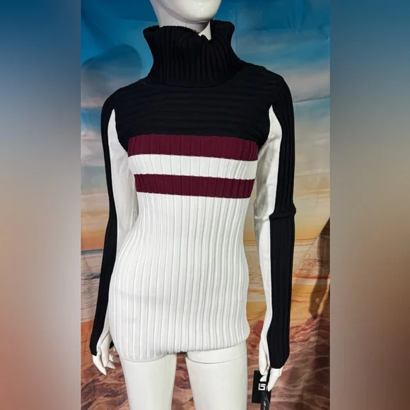 Blanc Noir Ribbed Sweater - Picture 1 of 8